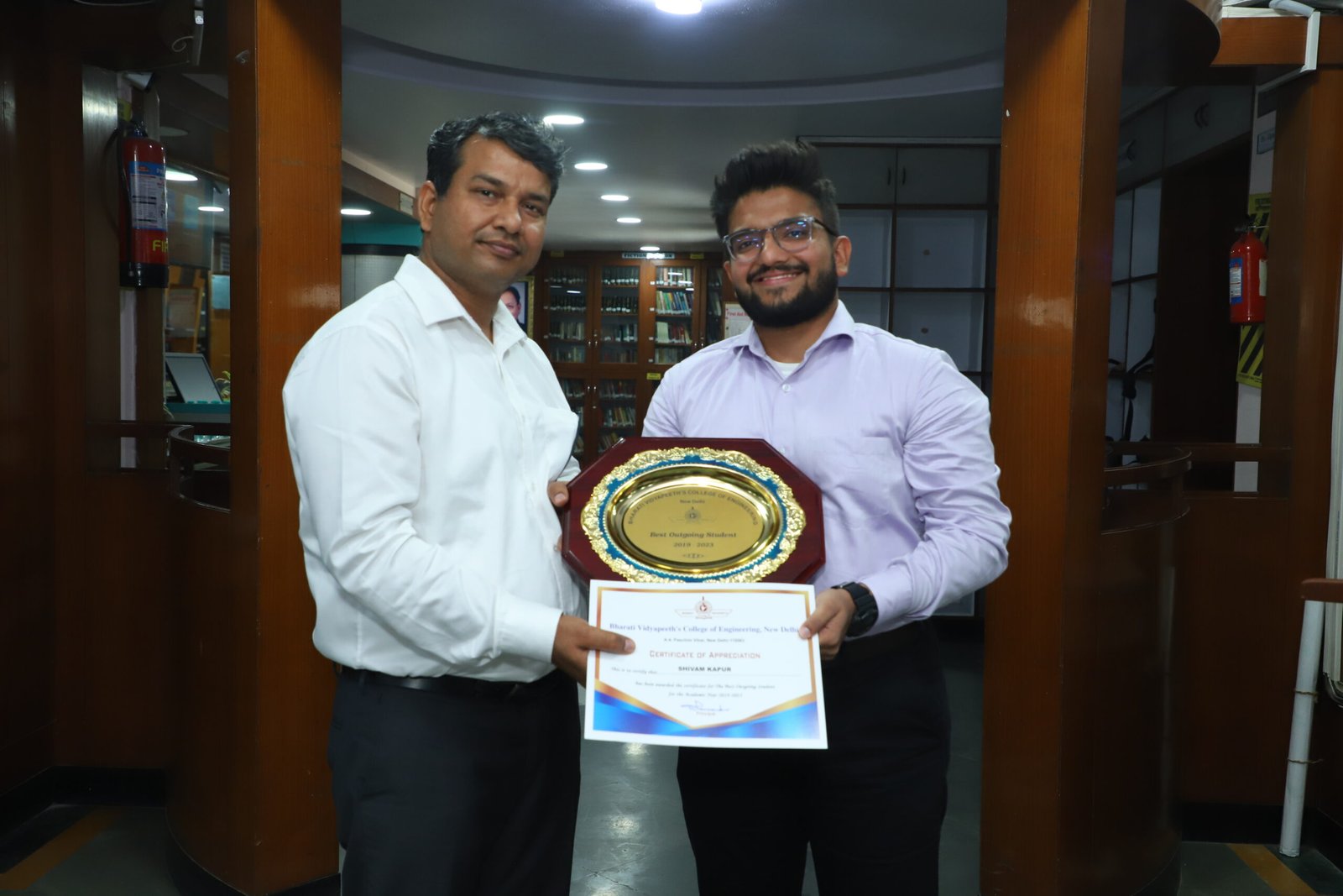 Best Outgoing Student Ceremony – Bharati Vidyapeeths College of Engineering